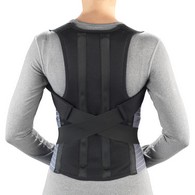 OTC 2456 Comfort Posture Brace with Rigid Stays - Black