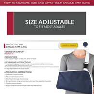 OTC 2460 Cradle Arm Sling - Navy - Universal