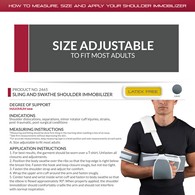 OTC 2465 Sling and Swathe Shoulder Immobilizer - Gray - Universal