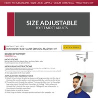 OTC 2501 Over the Door Cervical Traction Kit - White - Universal
