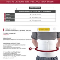 OTC 2514 Universal Unisex Four-Panel Binder - White