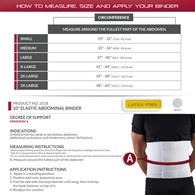 OTC 2518 Multiple Use Abdominal Binder - 10" - White