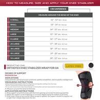 OTC 2540 Orthotex Knee Stabilizer Wrap For OA - Black