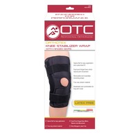 OTC 2544-XS Orthotex Knee Stabilizer - Hinged Bars - Wraparound - Black - Extra Small