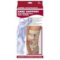 OTC 2545-XS Knee Support with Condyle Pads - Front Opening - Beige - Extra Small