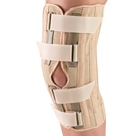 OTC 2545 Knee Support with Condyle Pads - Front Opening - Beige