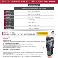 OTC 2550 Select Series Airmesh Knee Support with Patella Uplift - Gray