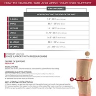 OTC 2555 Knee Support with Condyle Pads - Beige