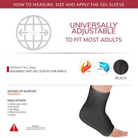OTC 2567 Ankle Gel Sleeve - Black - Universal