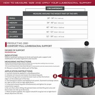 OTC 2880 Comfort Pull Lumbosacral Support - Black