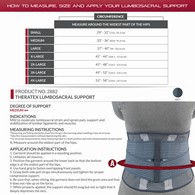 OTC 2882 Theratex Lumbosacral Support - Gray