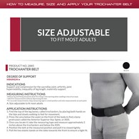 OTC 2885 Select Series Sacroiliac Support, Trochanter Belt - Black - Universal