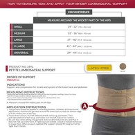 OTC 2892 Petite Lumbosacral Support - Beige