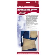 OTC 2893-L Lumbosacral Support with Abdominal Uplift - Beige - Large