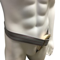 OTC 2936-L-XL Single Hernia Support, Scrotal Elastic Truss, Left or Right Side - Gray - Extra Large