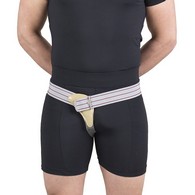 OTC 2936-R-M Single Hernia Support, Scrotal Elastic Truss, Left or Right Side - Gray - Medium