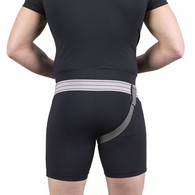 OTC 2936-R-XL Single Hernia Support, Scrotal Elastic Truss, Left or Right Side - Gray - Extra Large