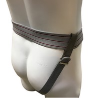 OTC 2936 Single Hernia Support, Scrotal Elastic Truss, Left or Right Side - Gray