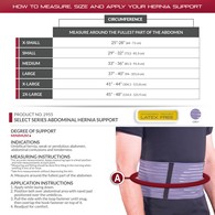 OTC 2955 Select Series Abdominal Hernia Support - Gray