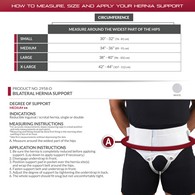 OTC 2958D Lightweight Bilateral Hernia Support - White