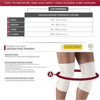 OTC 79010 Angora Knee Warmers - White