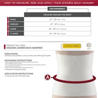 OTC 79020 Angora Lower Back Warmer - White