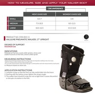 OTC CMS-003-11 Valuline Pneumatic Air Low Top Walker Boot - Short Length - Black