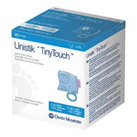 Owen Mumford AT 1250 Unistik TinyTouch Neonatal Heel-Incision Lancet, 1 mm x 2.5 mm (Box/50)