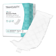 Tranquility Essential 19244 Incontinence Booster Pad, 12 in x 4 in, Moderate Absorbency (Bag/25)