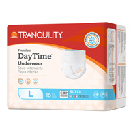 Tranquility Premium DayTime Tranquility 2106-Tranquility Premium DayTime Heavy Protection Absorbent Underwear, Large (BG/16)