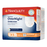 Tranquility Premium OverNight Tranquility 2113-Tranquility Premium OverNight Maximum Protection Absorbent Underwear (BG/22)