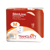 Tranquility 2122 SlimLine Disposable Fitted Brief-Medium-96/Case