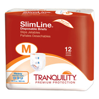 Tranquility Slimline Tranquility 2122-Tranquility SlimLine Heavy Protection Incontinence Brief, Medium, Adult Briefs (PK/1)
