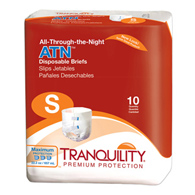 Tranquility ATN Tranquility 2184-Tranquility ATN Maximum Protection Incontinence Brief, Small (BG/10)
