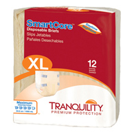 Tranquility SmartCore Tranquility 2314-Tranquility SmartCore Maximum Protection Incontinence Brief, Extra Large (PK/12)