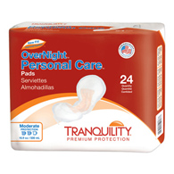 Tranquility Personal Care Tranquility 2382-Tranquility OverNight Bladder Control Pad, 7-1/4 x 16-1/2 in, Pads & Liners (BG/24)