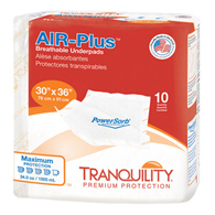 Tranquility AIR-Plus Tranquility 2710-Tranquility AIR-Plus Low Air Loss Underpad, 30 x 36 in, Underpads (CS/40)