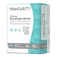 Tranquility Essential Tranquility 2745-Tranquility Essential Heavy Incontinence Brief, Medium (BG/12)