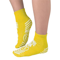 Pillow Paws Risk Alert Terries Pillow Paws 3902-001-Pillow Paws Yellow Risk Alert Terries Slipper Socks, 2XL Adult (CS/48)
