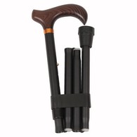 PCP 2125 Adjustable-Height Folding Cane with Derby Handle