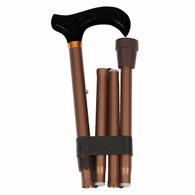 PCP 2125 Adjustable-Height Folding Cane with Derby Handle