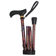 PCP 2125 Adjustable-Height Folding Cane with Derby Handle