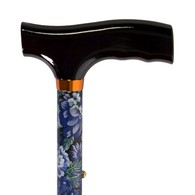 PCP 213512 Folding Adjustable Cane with Fritz Handle - Floral Pattern