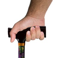 PCP 213528 Folding Adjustable Cane with Fritz Handle - Butterfly Pattern
