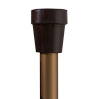 PCP 213533 Adjustable-Height Folding Cane with Derby Handle - Bronze