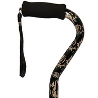 PCP 213801 Adjustable-Height Offset Handle Cane w/ Wrist Strap - Hunter Camouflage