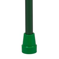 PCP 214172 Offset Cane w/ Soft Silicone Handle - Adjustable Height - Green - Molded Grip