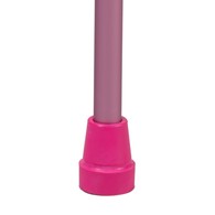 PCP 214173 Offset Cane w/ Soft Silicone Handle - Adjustable Height - Pink - Molded Grip