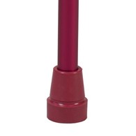 PCP 214174 Offset Cane w/ Soft Silicone Handle - Adjustable Height - Red - Molded Grip
