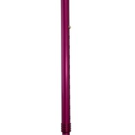 PCP 214174 Offset Cane w/ Soft Silicone Handle - Adjustable Height - Red - Molded Grip